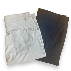 Johnnie-O Prep-Formance Golf Pants Mens 30 Cross Country Gray Blue Stretch Poly